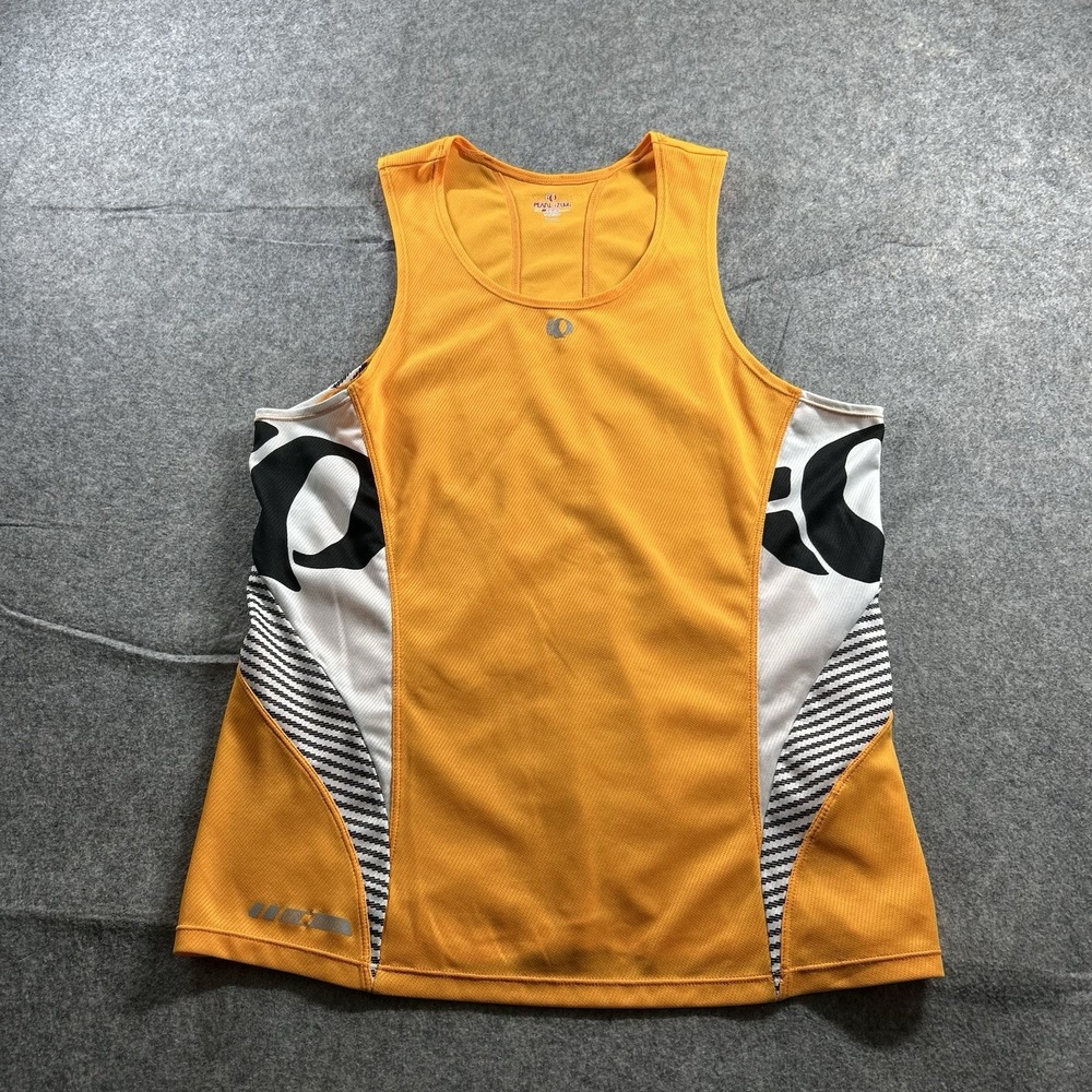 Pearl Izumi Tank Mens Large Pro Series Orange Neon Cycling Athletic